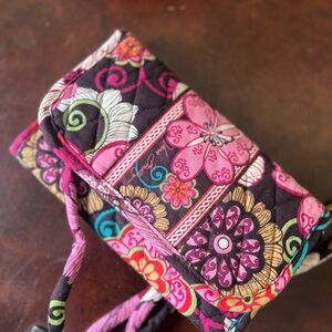 Vera Bradley Mod Floral Pink Crossbody Wallet